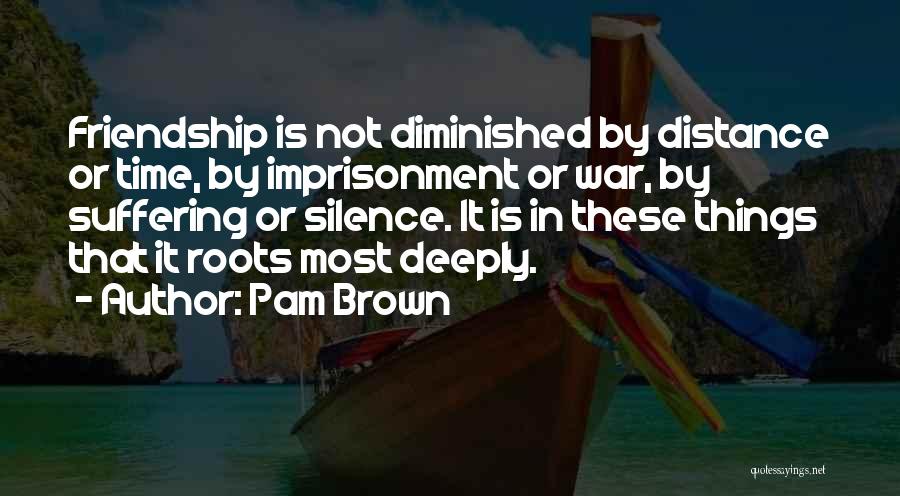 Distance Best Friendship Quotes By Pam Brown