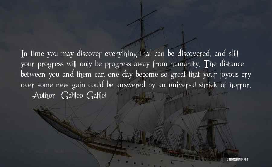 Distance Between Quotes By Galileo Galilei