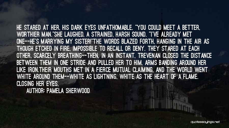 Distance Between You And Me Quotes By Pamela Sherwood