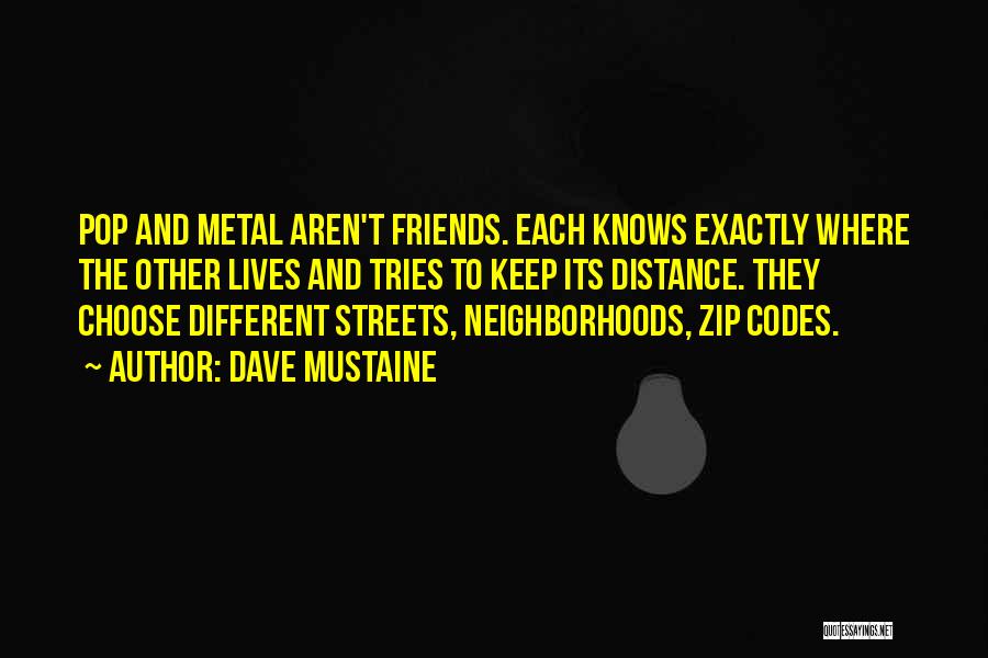 Distance Friends Quotes By Dave Mustaine