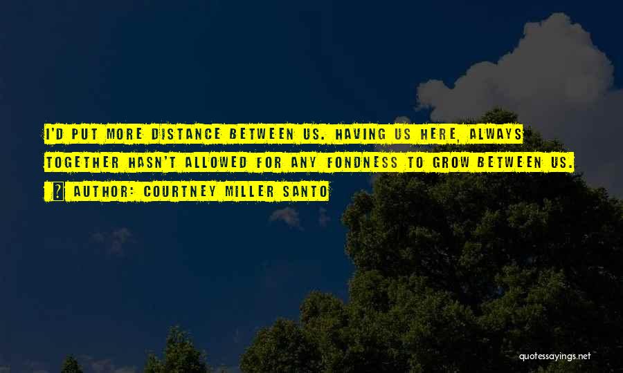 Distance From Family Quotes By Courtney Miller Santo