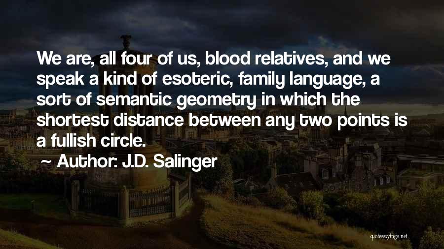Distance From Family Quotes By J.D. Salinger