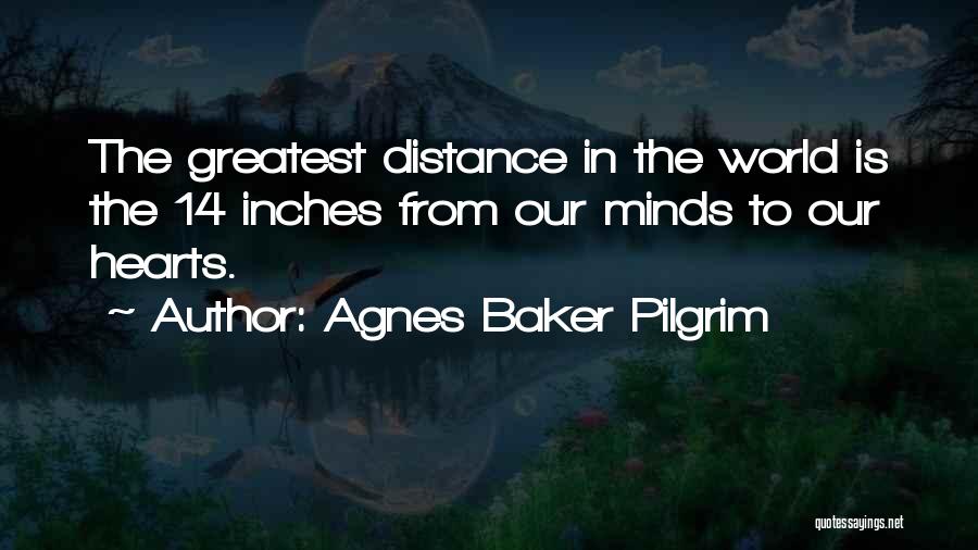 Distance From The Heart Quotes By Agnes Baker Pilgrim