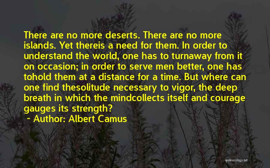 Distance Is Necessary Quotes By Albert Camus