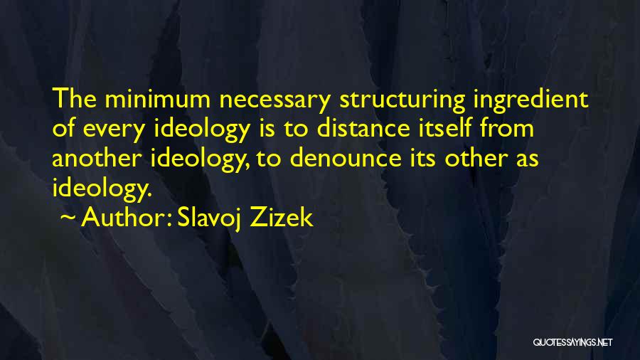 Distance Is Necessary Quotes By Slavoj Zizek