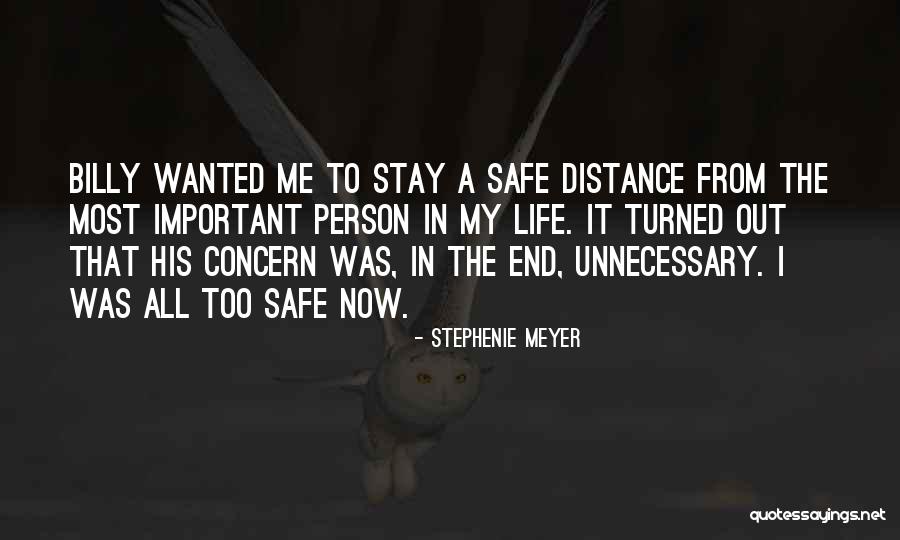 Distance Is Not Important Quotes By Stephenie Meyer