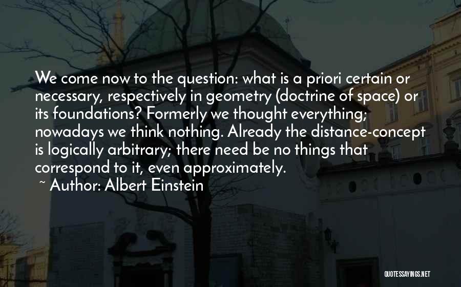 Distance Is Nothing Quotes By Albert Einstein