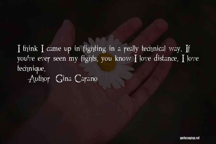 Distance Love Quotes By Gina Carano