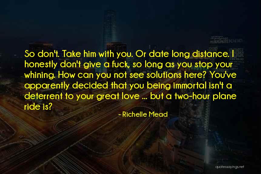 Distance Love Quotes By Richelle Mead Distance Love Quotes By Richelle Mead
