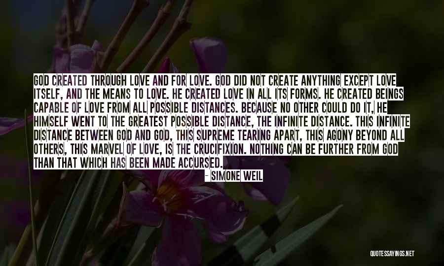Distance Love Quotes By Simone Weil Distance Love Quotes By Simone Weil