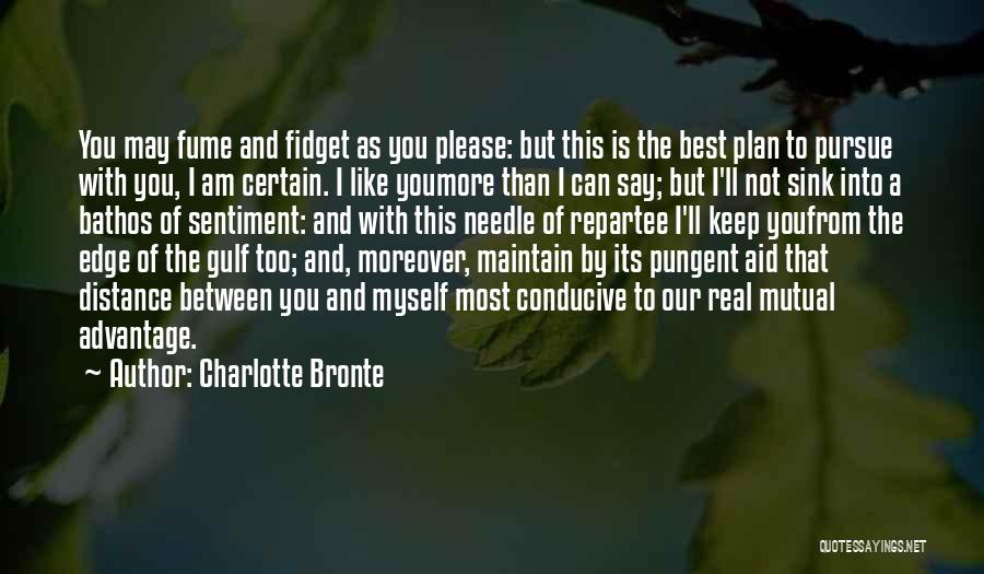 Distance Maintain Quotes By Charlotte Bronte