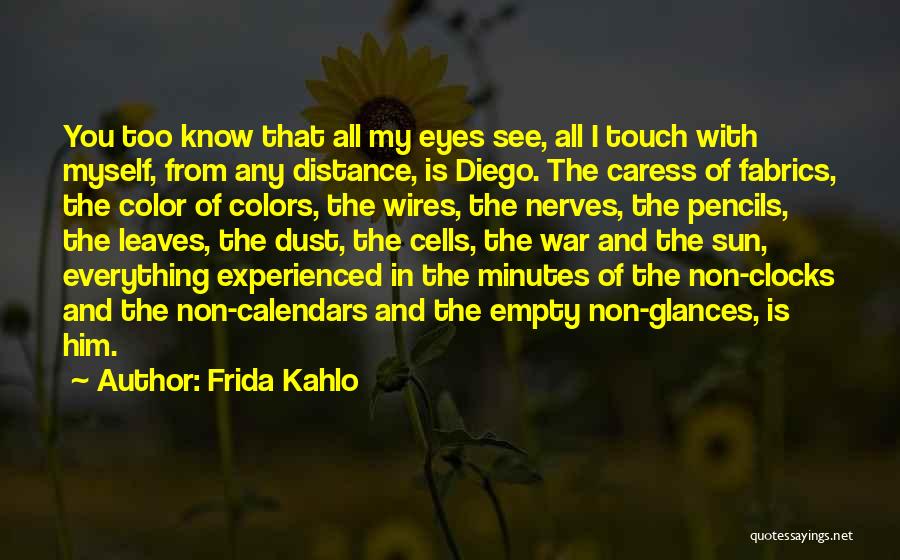 Distance Myself From Him Quotes By Frida Kahlo