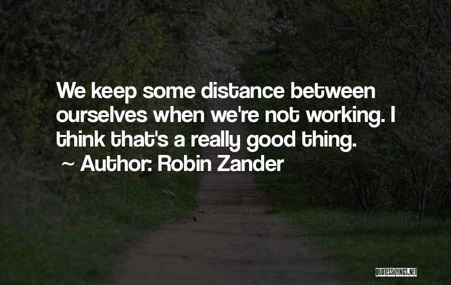 Distance Not Working Quotes By Robin Zander