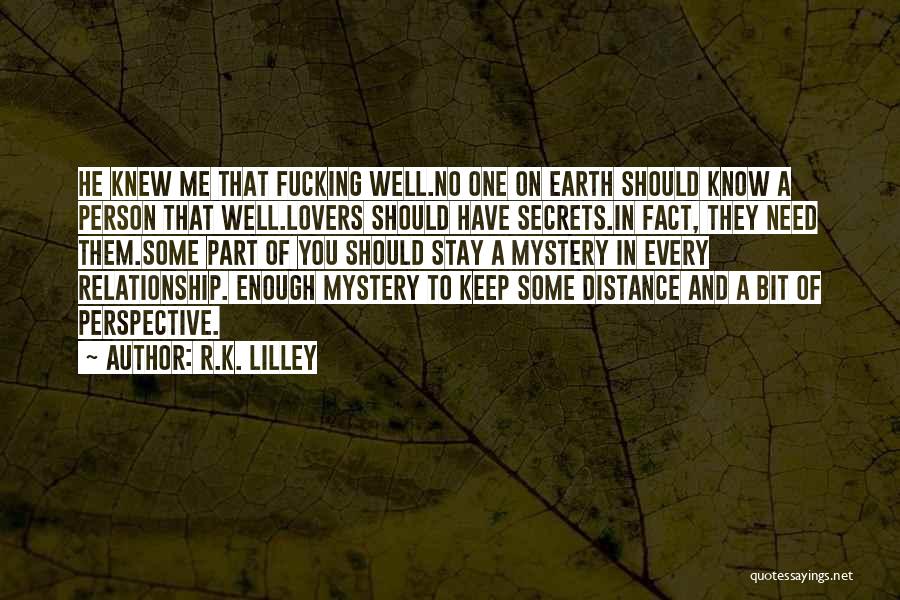 Distance Relationship Quotes By R.K. Lilley