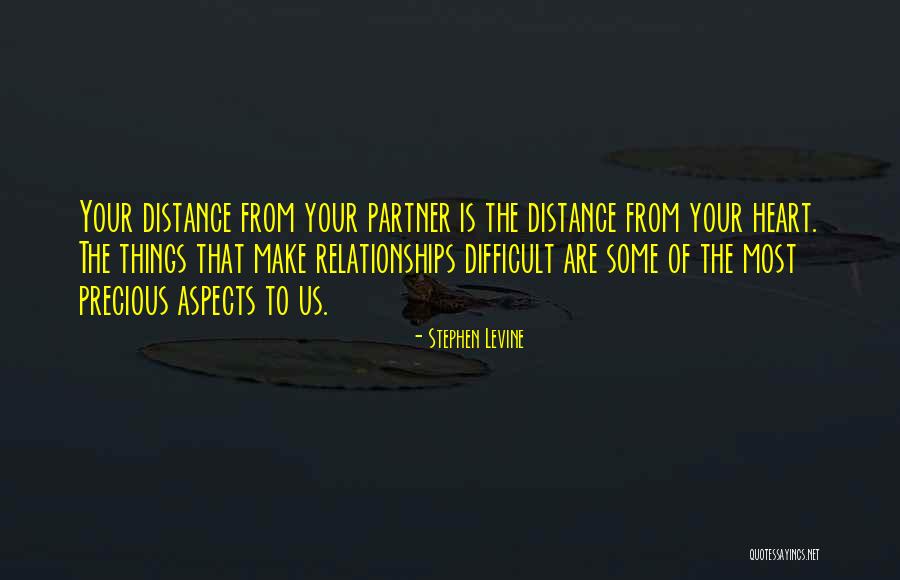 Distance Relationships Quotes By Stephen Levine