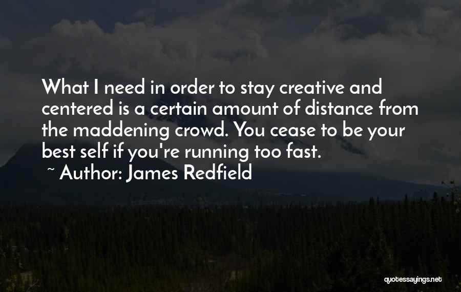 Distance Running Quotes By James Redfield