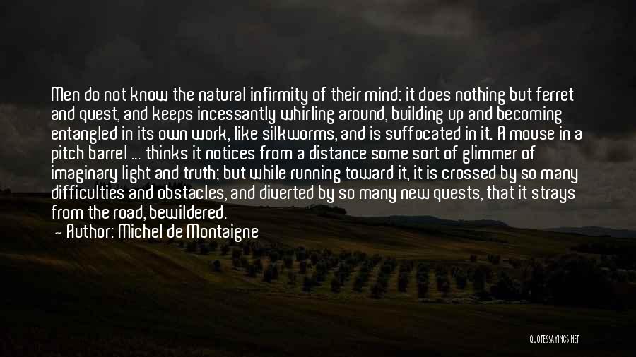 Distance Running Quotes By Michel De Montaigne