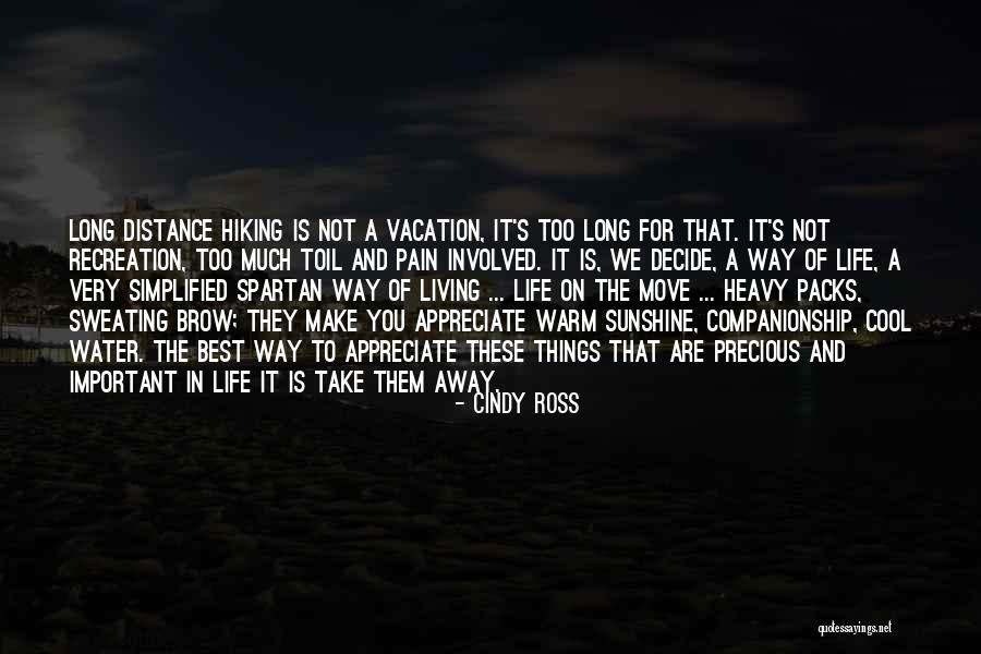 Distance That Water Quotes By Cindy Ross