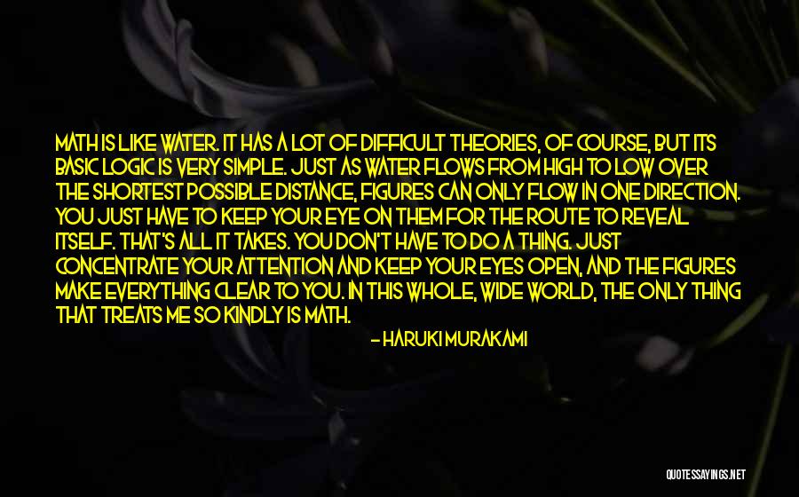 Distance That Water Quotes By Haruki Murakami