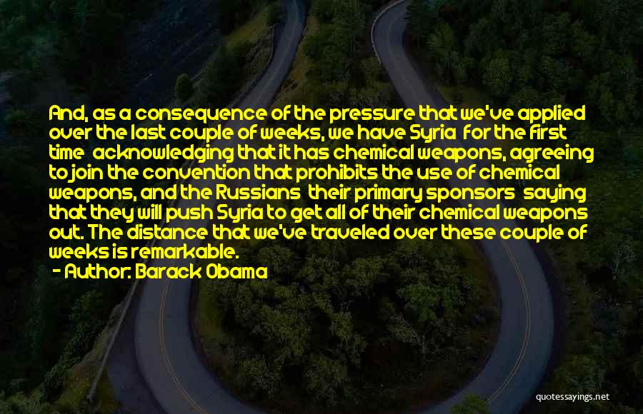 Distance Traveled Quotes By Barack Obama