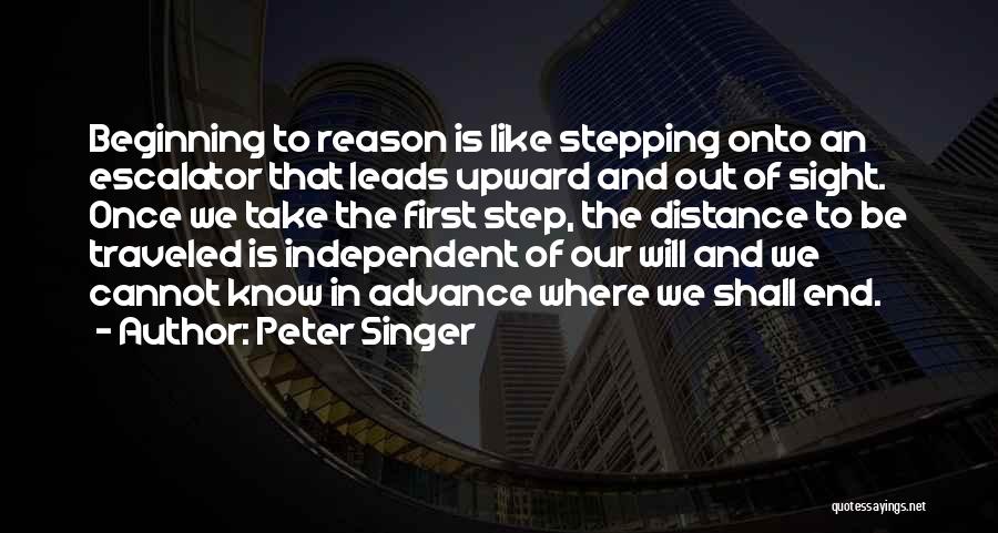 Distance Traveled Quotes By Peter Singer
