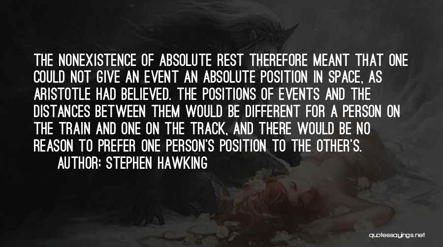 Distances Between Us Quotes By Stephen Hawking