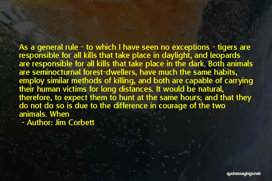 Distances Quotes By Jim Corbett