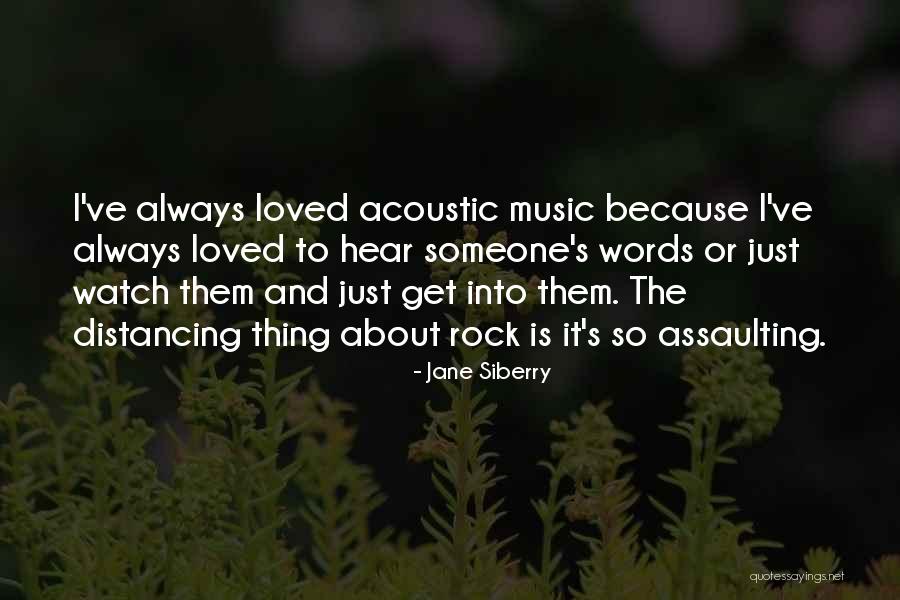 Distancing Quotes By Jane Siberry