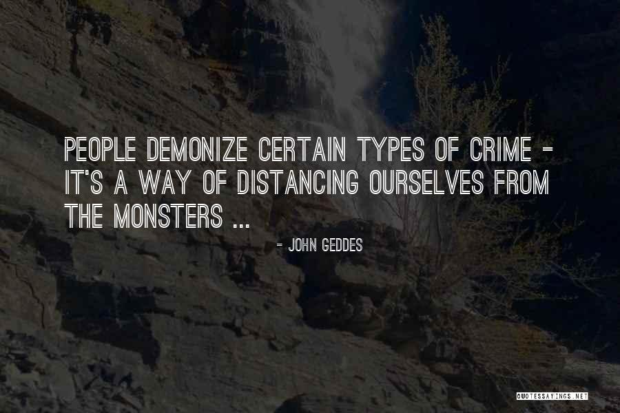 Distancing Quotes By John Geddes