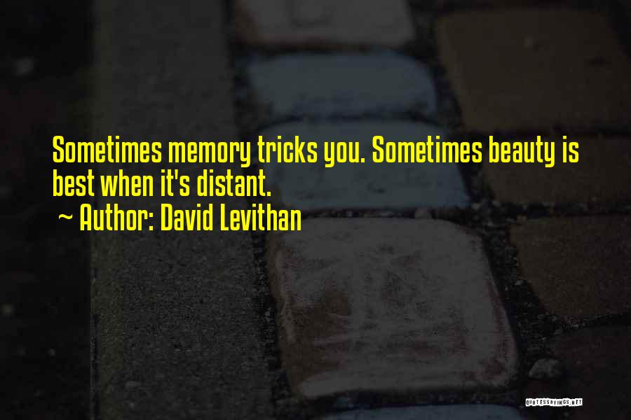 Distant Memory Quotes By David Levithan