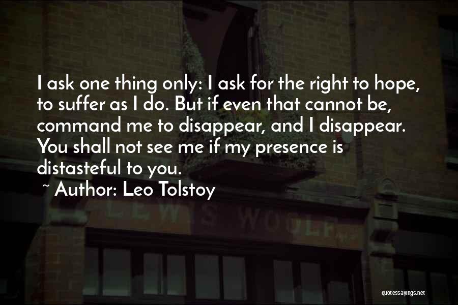 Distasteful Quotes By Leo Tolstoy