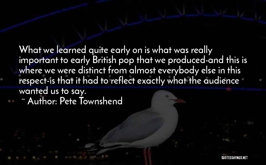 Distinct Quotes By Pete Townshend