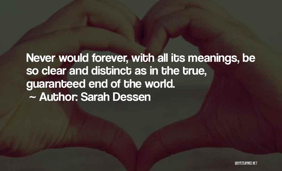 Distinct Quotes By Sarah Dessen