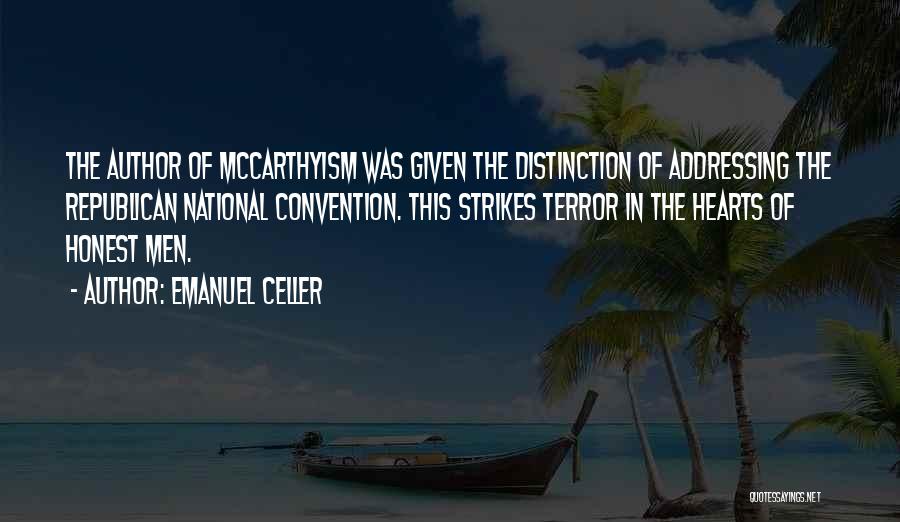 Distinction Quotes By Emanuel Celler