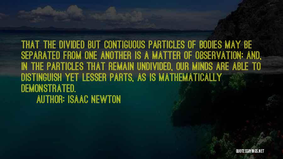 Distinguish Quotes By Isaac Newton