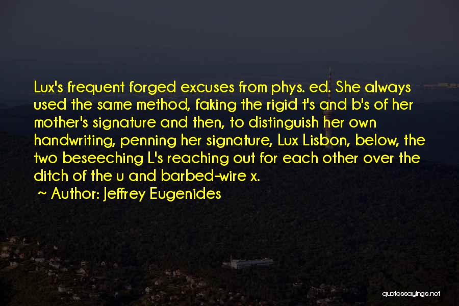 Distinguish Quotes By Jeffrey Eugenides