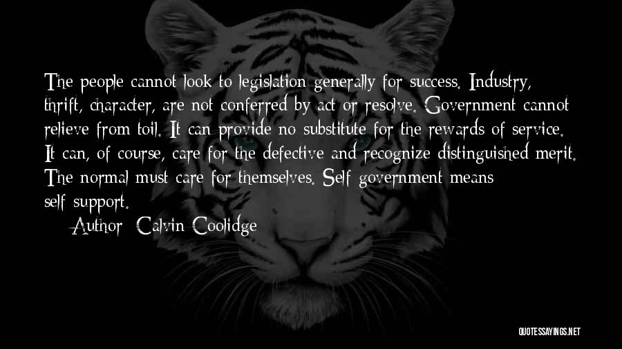 Distinguished Service Quotes By Calvin Coolidge