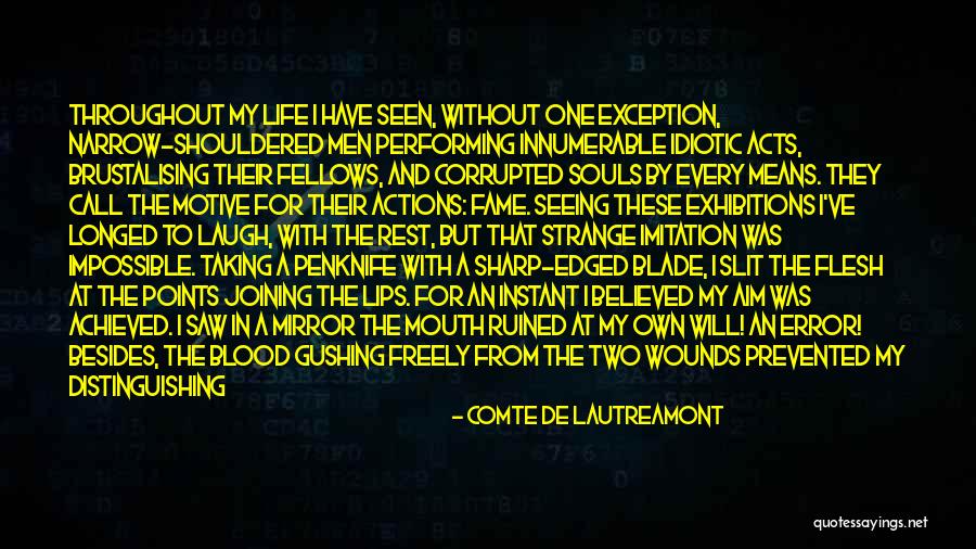 Distinguishing Fact Quotes By Comte De Lautreamont Distinguishing Fact Quotes By Comte De Lautreamont