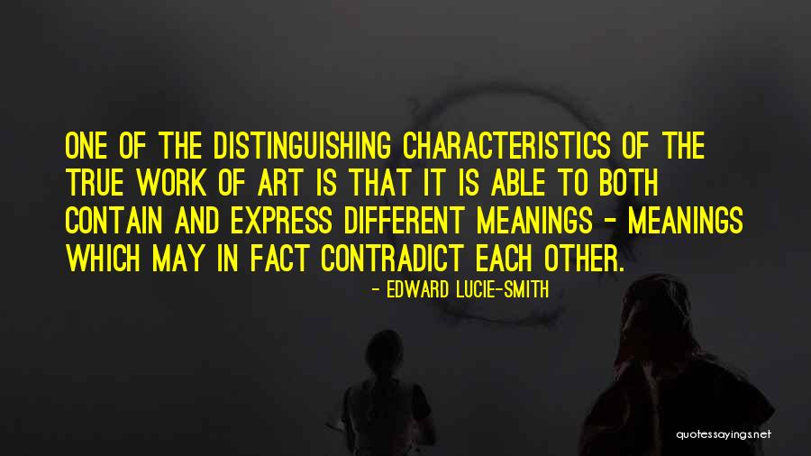 Distinguishing Fact Quotes By Edward Lucie-Smith Distinguishing Fact Quotes By Edward Lucie-Smith
