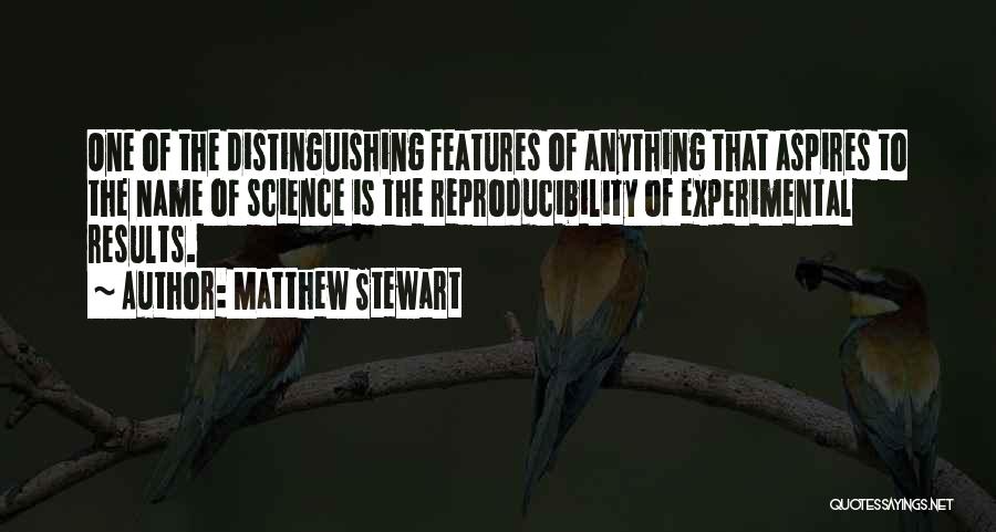 Distinguishing Yourself Quotes By Matthew Stewart