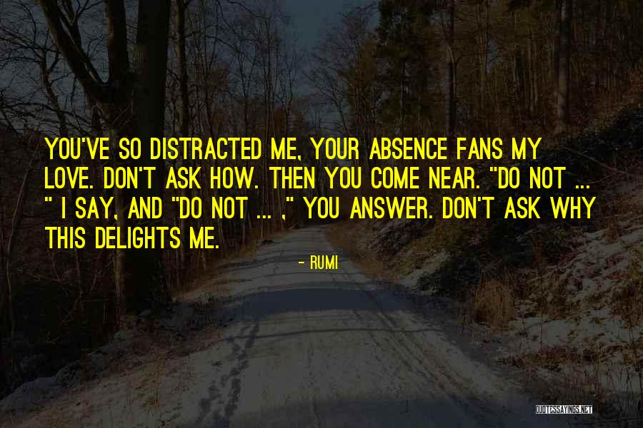 Distracted Love Quotes By Rumi