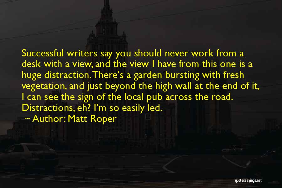 Distraction Quotes By Matt Roper