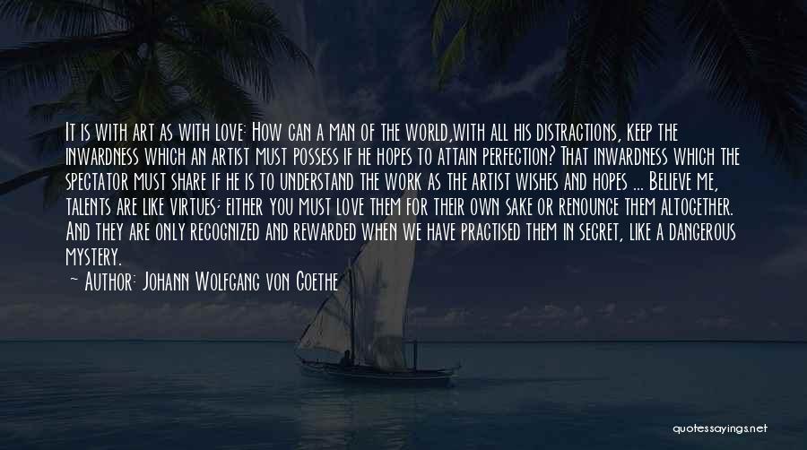 Distractions In Love Quotes By Johann Wolfgang Von Goethe