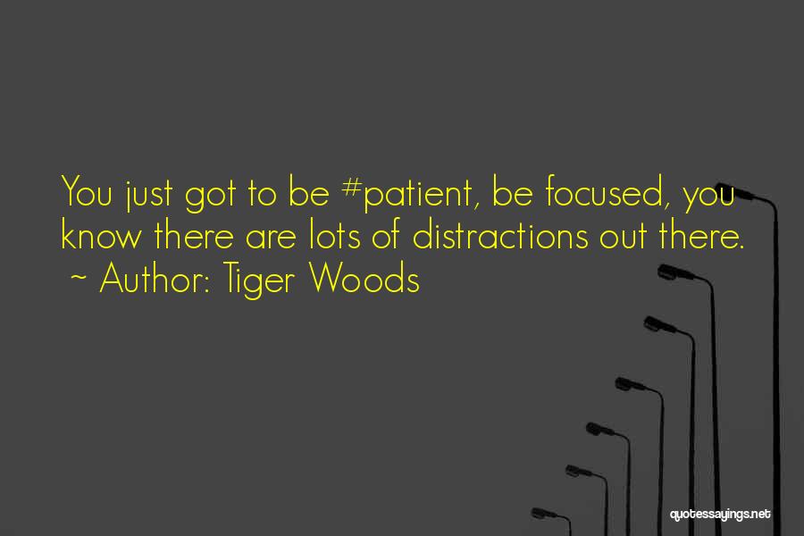 Distractions Quotes By Tiger Woods