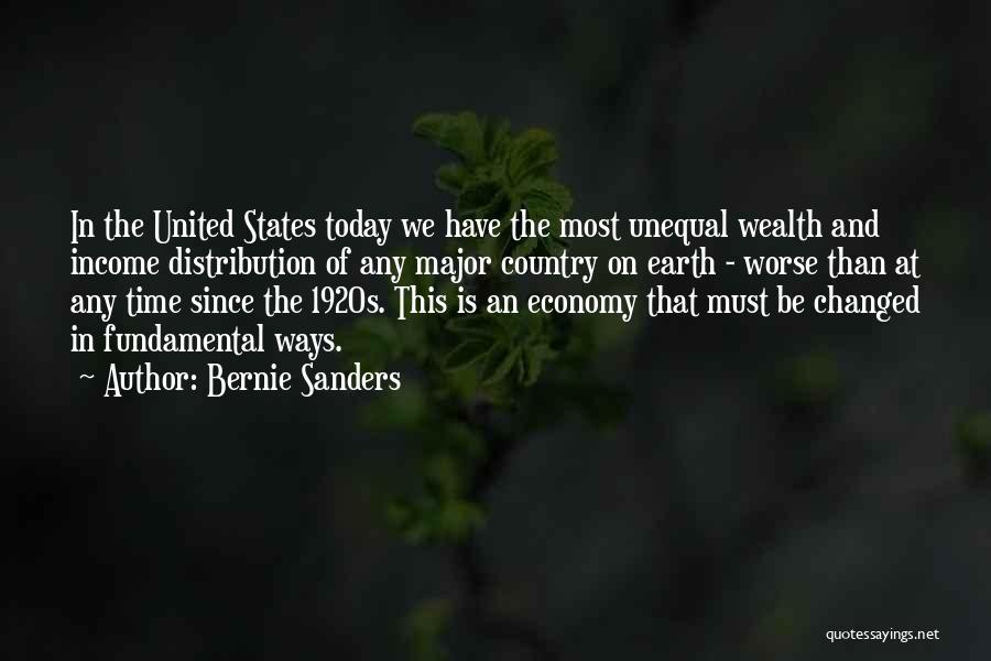 Distribution Of Wealth Quotes By Bernie Sanders