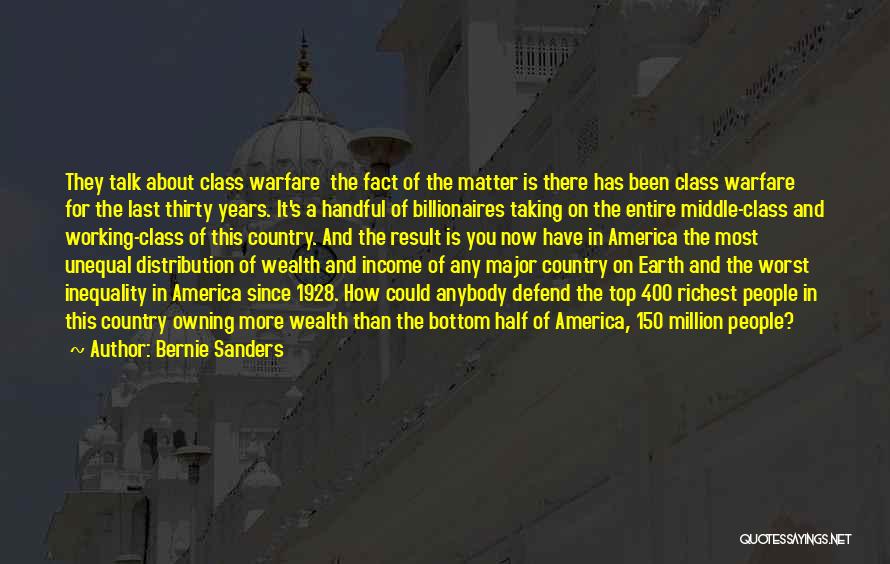 Distribution Of Wealth Quotes By Bernie Sanders