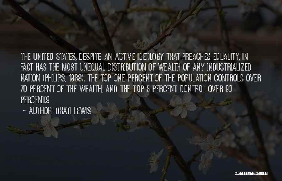 Distribution Of Wealth Quotes By Dhati Lewis