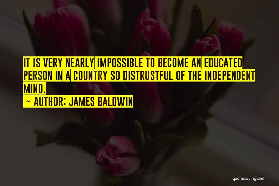 Distrustful Person Quotes By James Baldwin Distrustful Person Quotes By James Baldwin