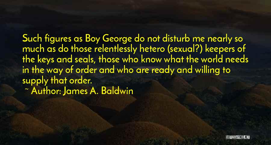 Disturb Me Quotes By James A. Baldwin