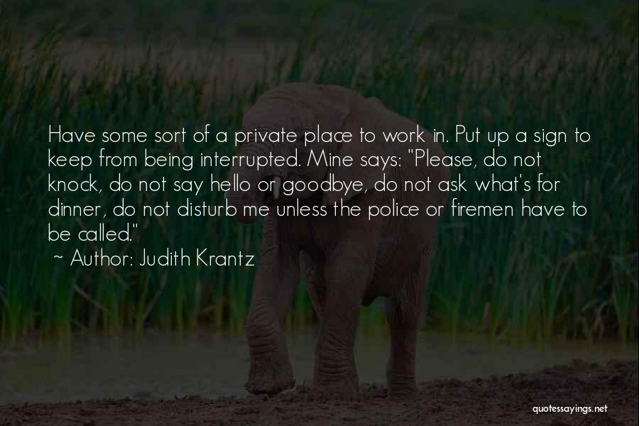 Disturb Me Quotes By Judith Krantz